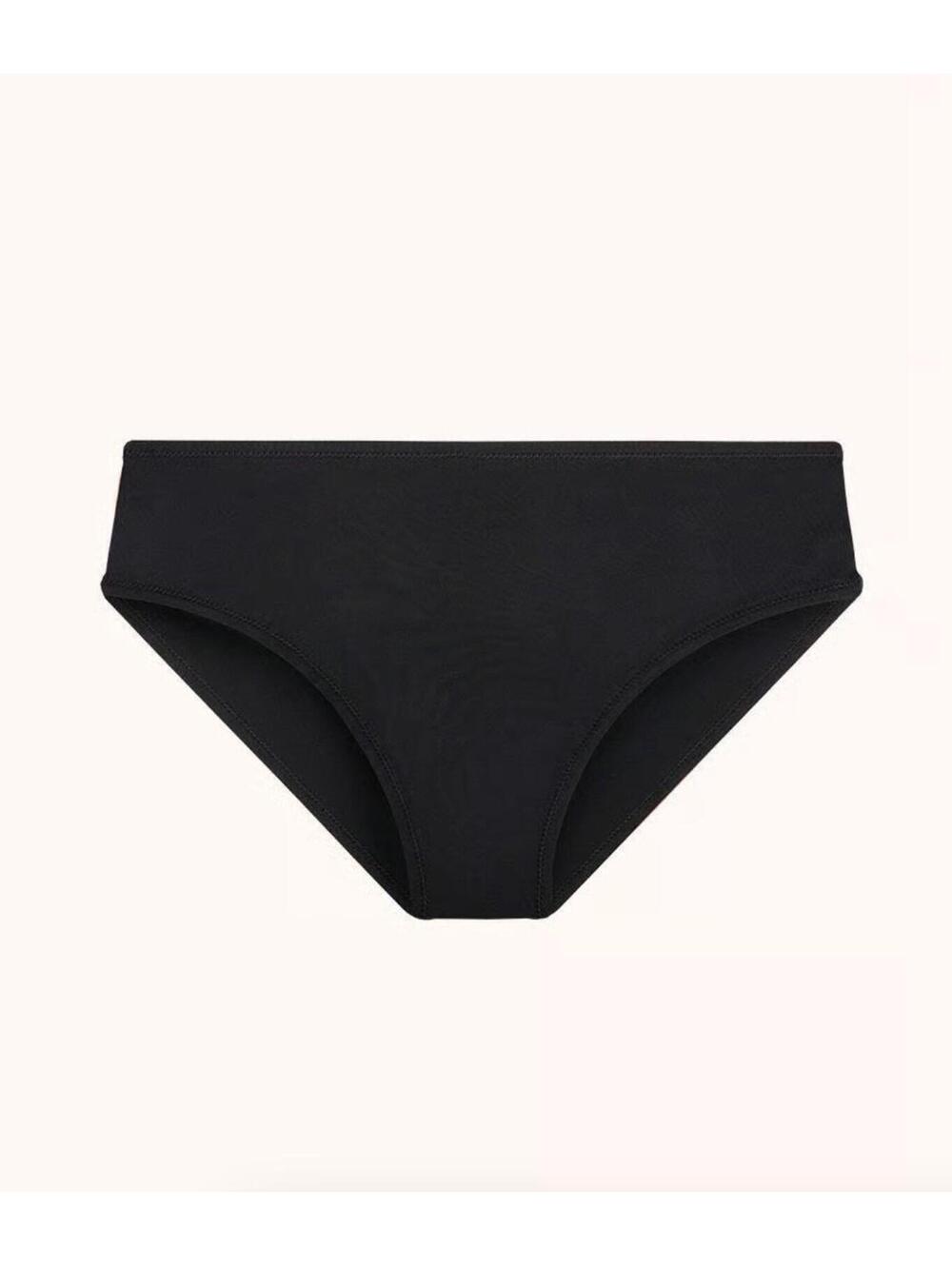 (RC) Lively High Waist Bikini Bottom Jet Black Size XL Flattering Fit Swimwear